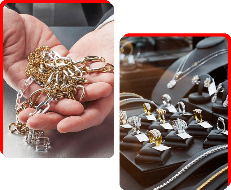 Gold buyers in Delaware assessing gold and jewelry in Delaware.