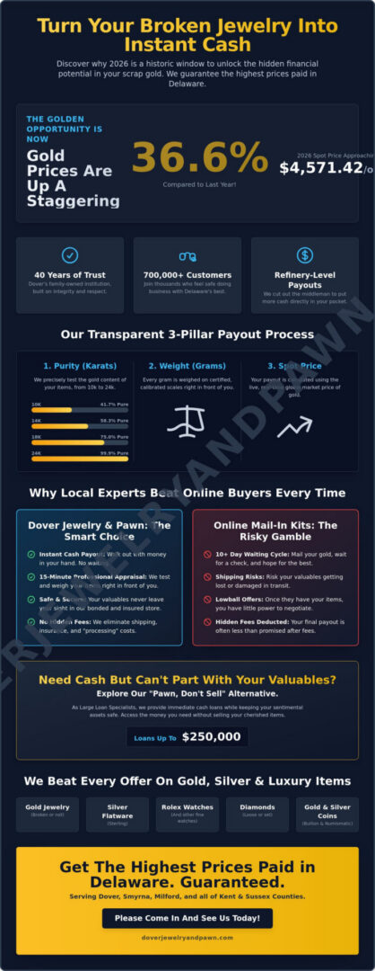 Best Value for Scrap Gold in Dover: Your 2026 Insider Payout Guide