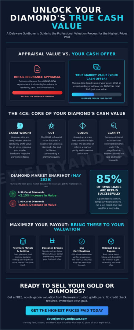 The Insider’s Guide to the Pawn Shop Valuation Process for Diamonds in 2026