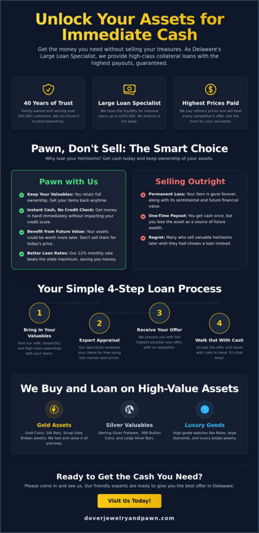 Secure Loans on Your Gold and Silver in Delaware