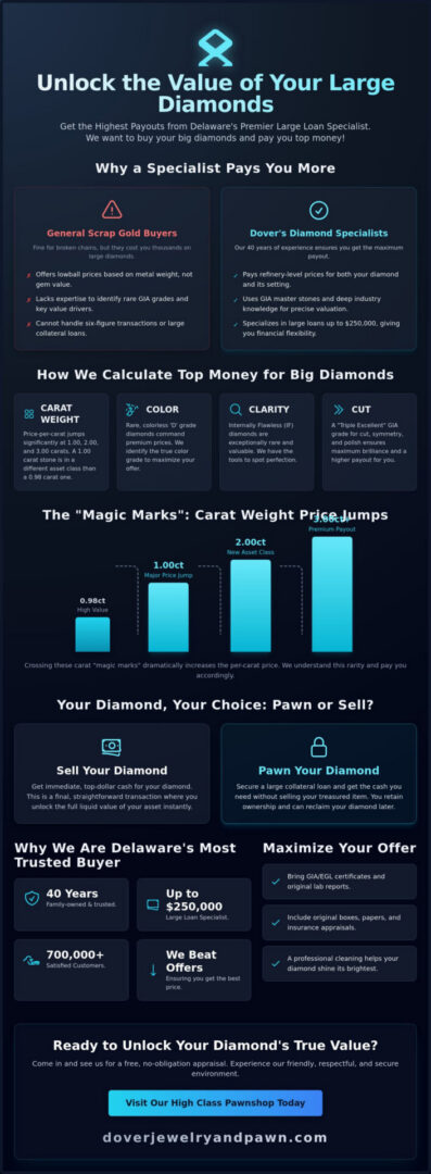Sell Big Diamonds for Top Money in New Castle County