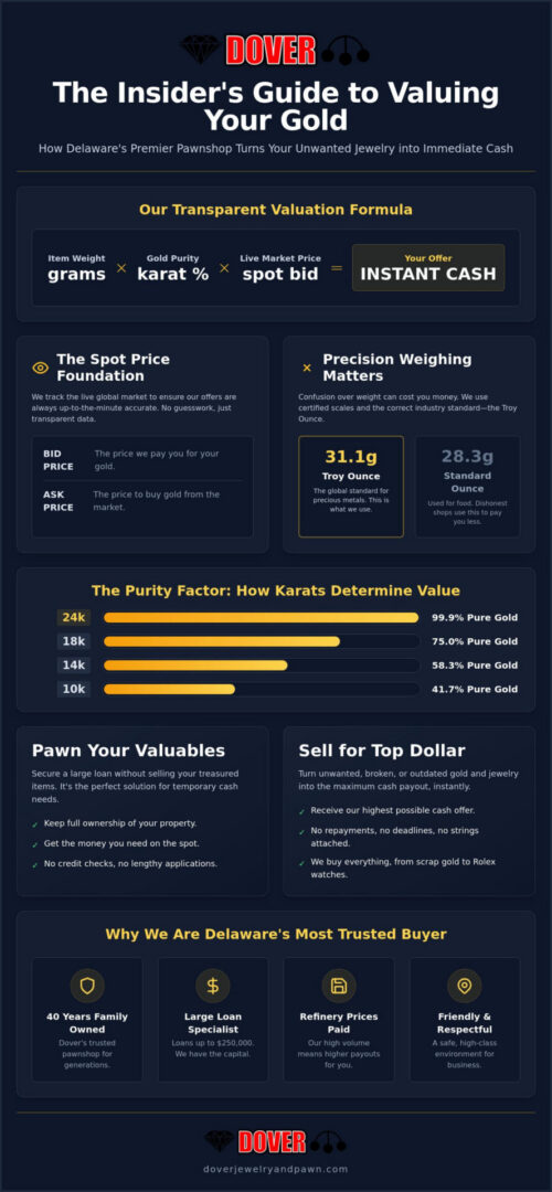 How Pawn Shops in Delaware Value Your Gold: The 2026 Insider’s Guide